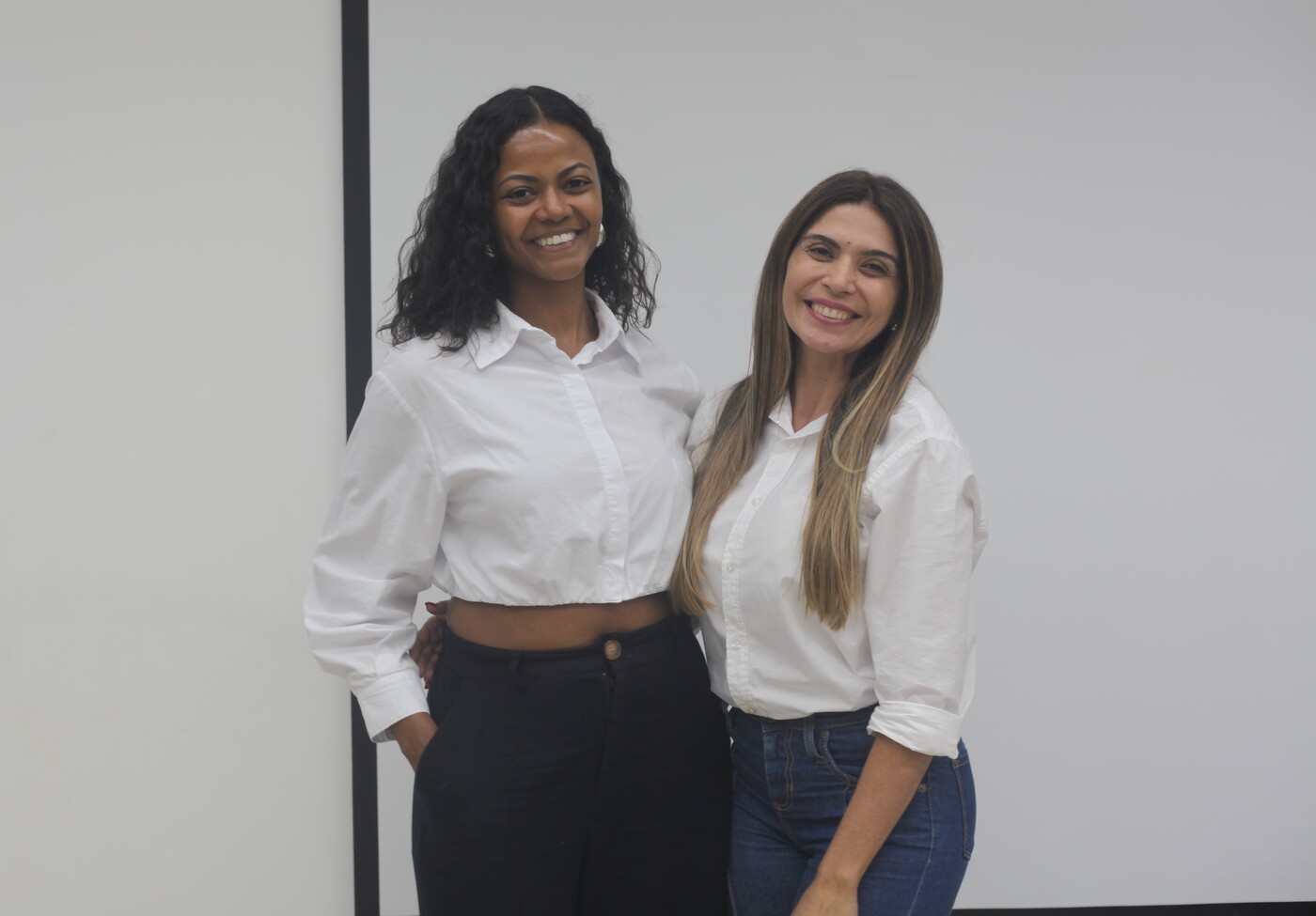 Psicólogas Giceli Formiga e Tatiana Tavares (Foto: Ana Laura Farias/Campus Lagarto/Arquivo)