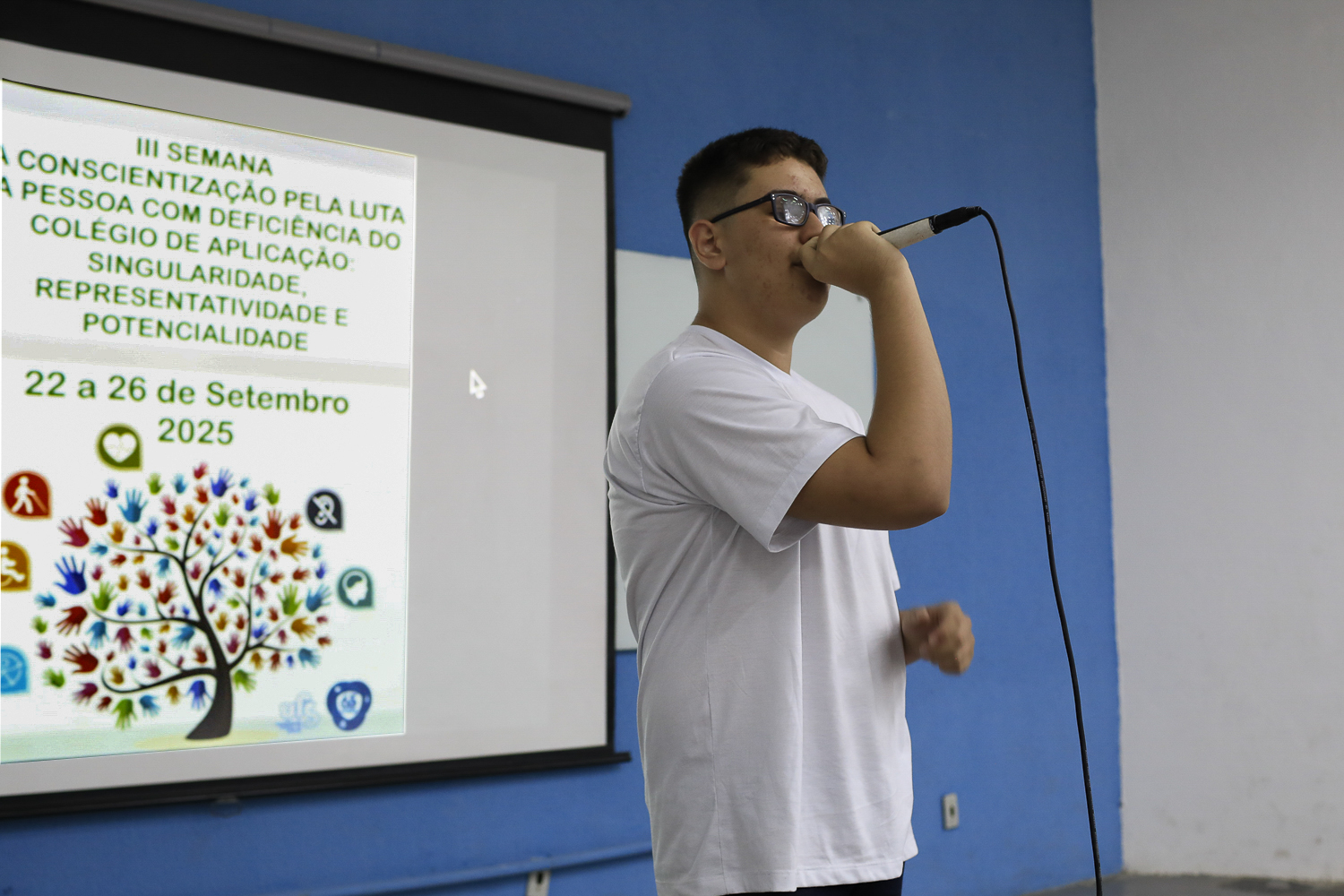 Vinicius Santos, aluno do Codap/UFS (Foto: Adilson Andrade/Ascom UFS)