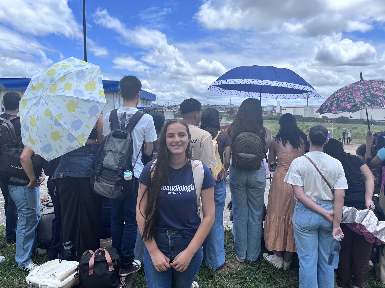 A estudante Mariana Oliveira prestigiou o III IMV. Foto: Ana Laura Farias/Campus Lagarto