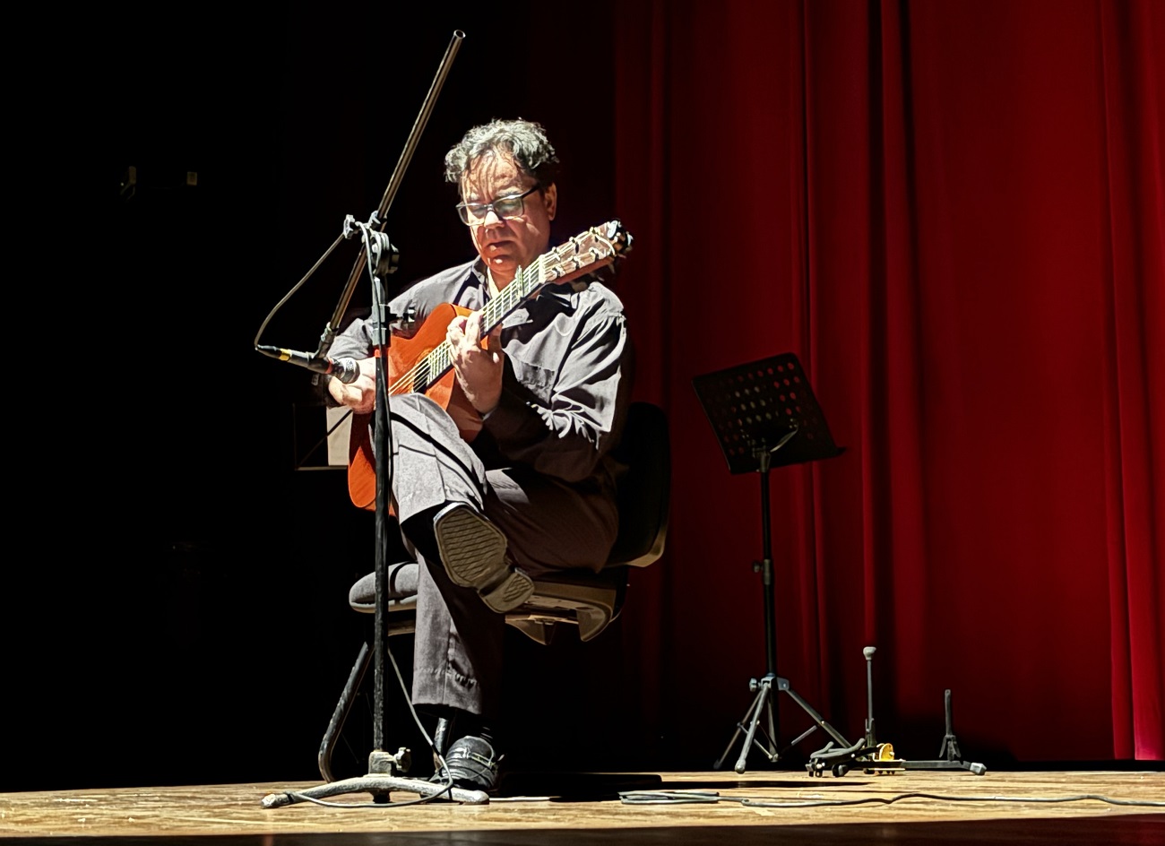 Professor Fabiano Zanin, do Departamento de Música (DMU/UFS) (Foto: Thaís Dórea)