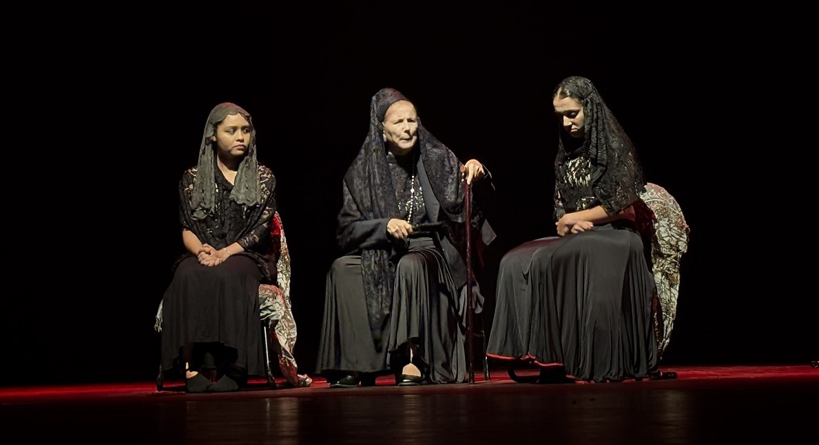 Apresentação dos Departamentos de Teatro (DTE/UFS) e Letras Estrangeiras (DLES/UFS) (Foto: Thaís Dórea)