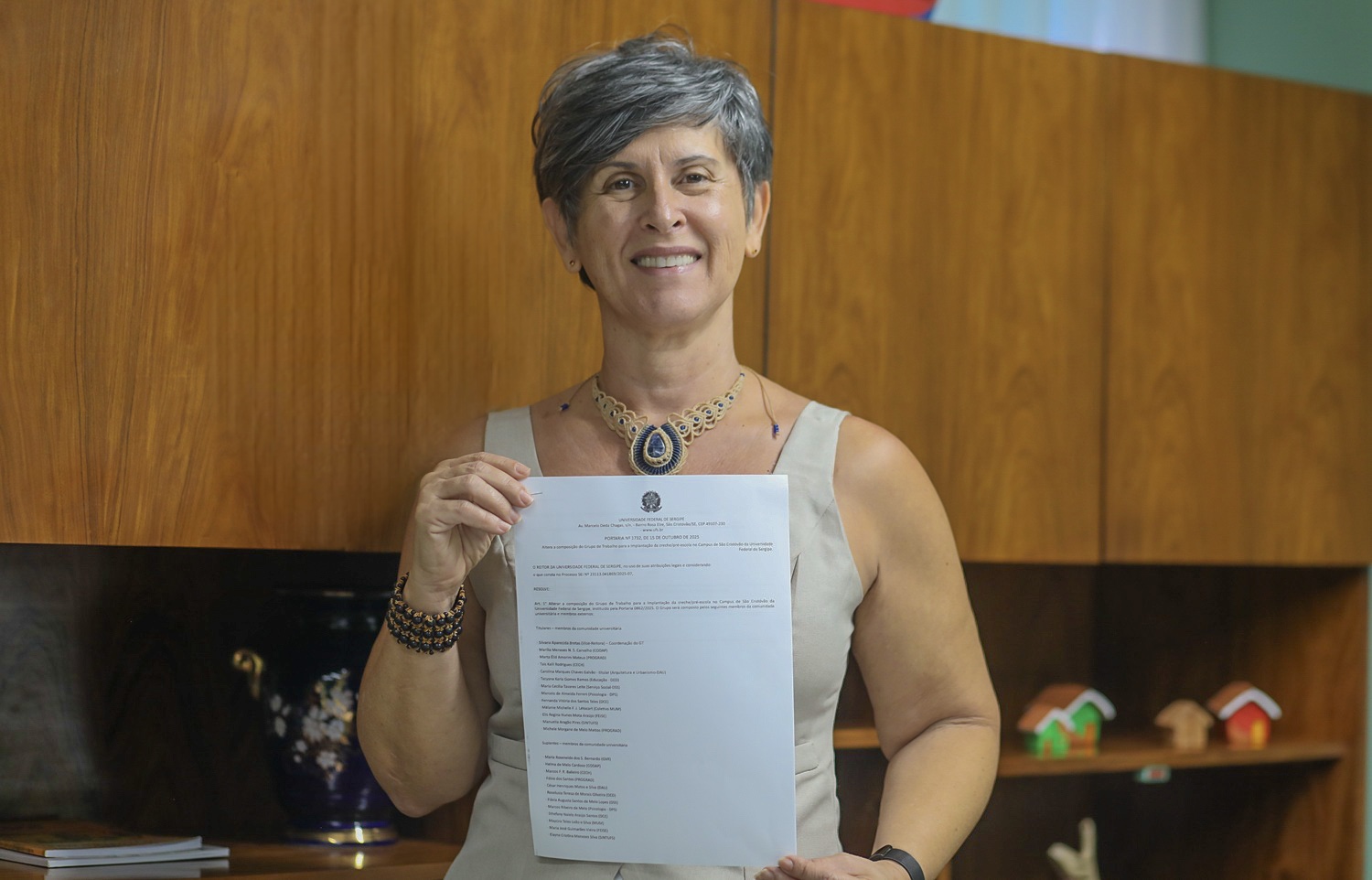 Vice-reitora e Coordenadora do GT, Silvana Bretas (Foto: Janaína Cavalcante/Ascom UFS)