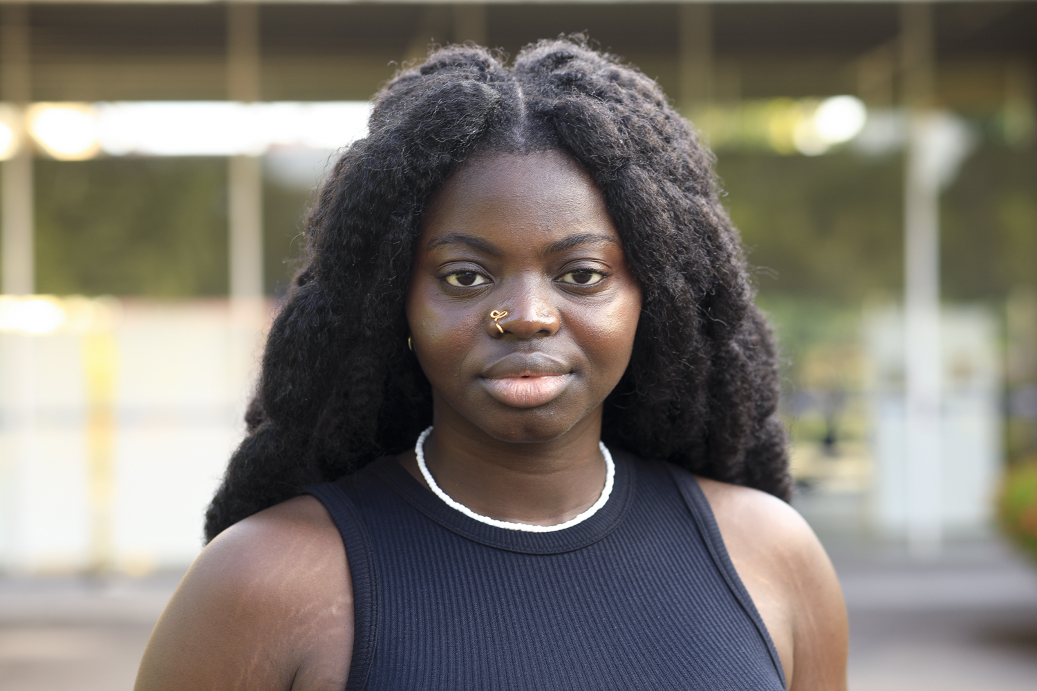 Nantenin Diarra, do Mali, aluna de Relações Internacionais da UFS (Foto: Adilson Andrade/Ascom UFS)