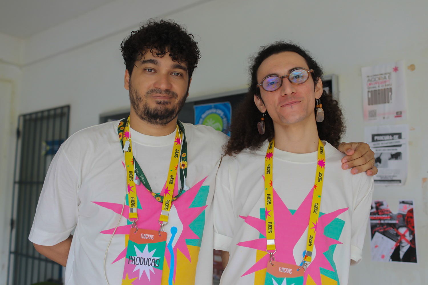 Técnico do DAVD, Romário Silva e idealizadora do Flagras, Alma Rô (Foto: Janaína Cavalcante/Ascom UFS)