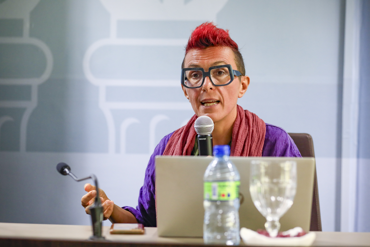 Professora Francesca Davida Pizzigoni, da Universidade de Torino, Itália (Foto: Adilson Andrade/Ascom UFS)