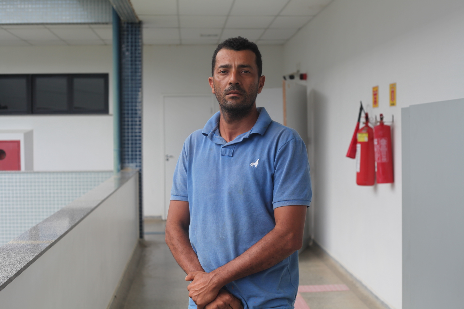 Márcio Santana é funcionário terceirizado (Foto: Ana Laura Farias/Ascom UFS)