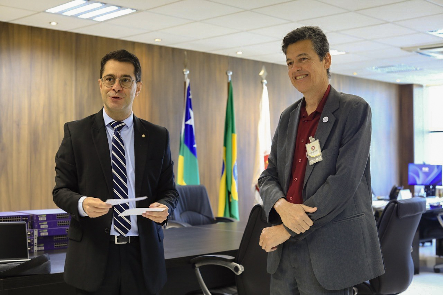 Nilzir Soares e André Maurício (Foto: Elisa Lemos/Ascom UFS)