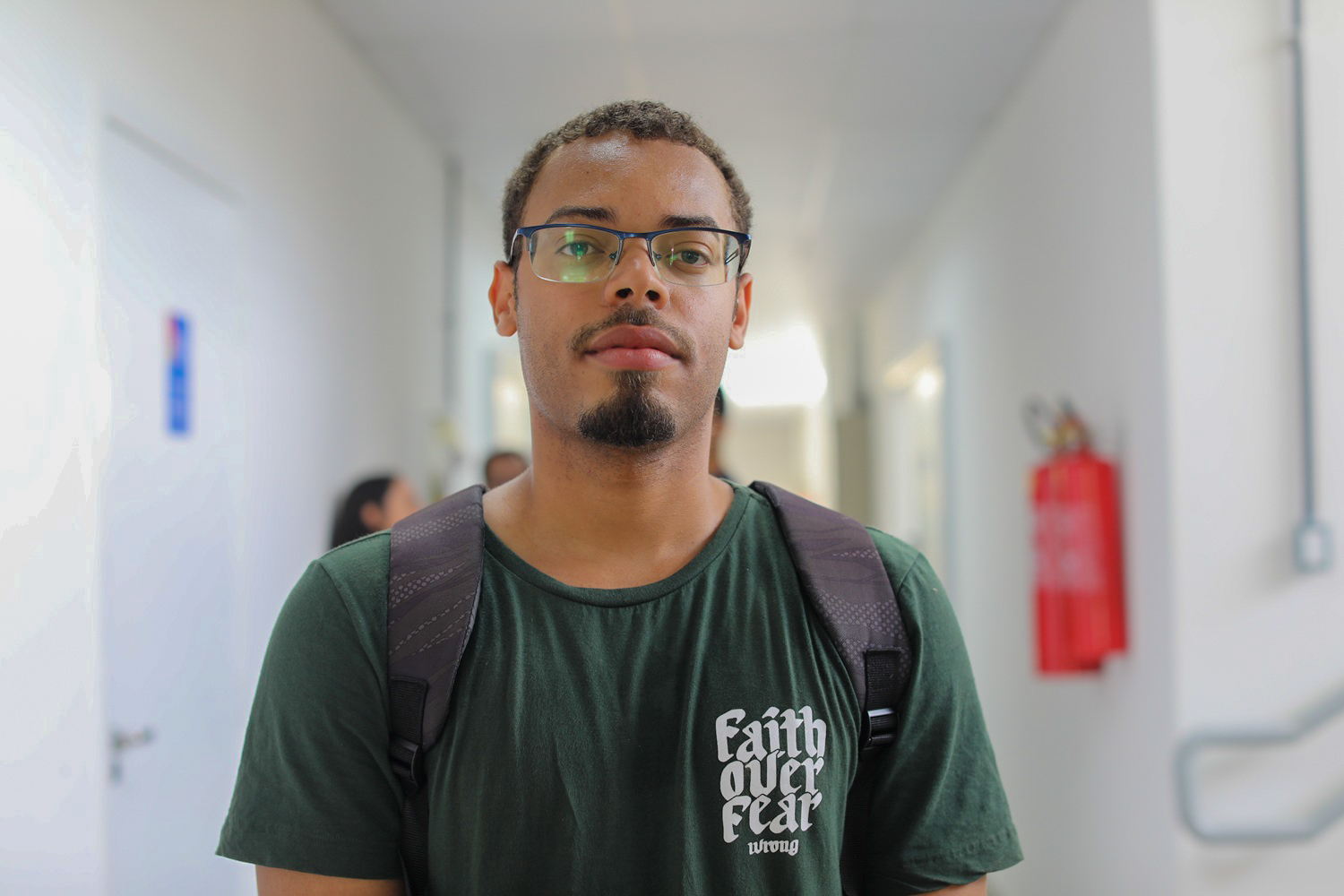 Eliseu Trindade, aluno do curso de Engenharia Florestal (Foto: Janaína Cavalcante/Foto: Ascom UFS)