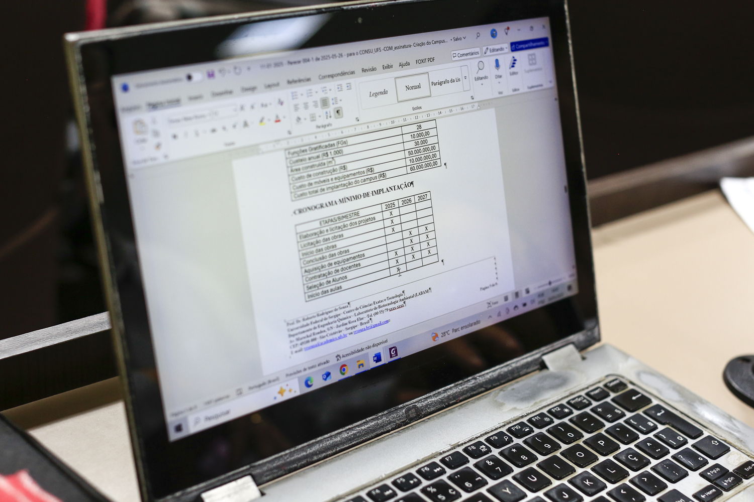 Planejamento do Campus Estância em maio de 2025 (Foto: Adilson Andrade/Ascom UFS)