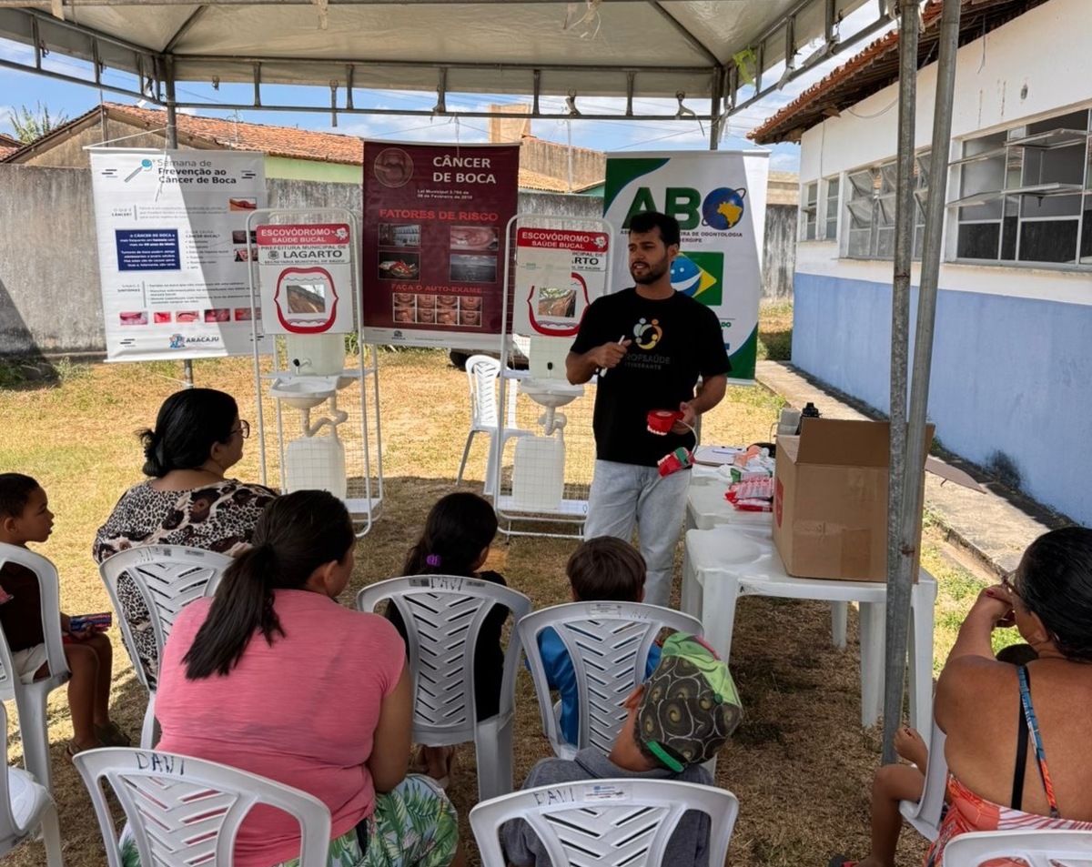 Programação incluiu conscientização sobre câncer bucal (Foto: Acervo pessoal)